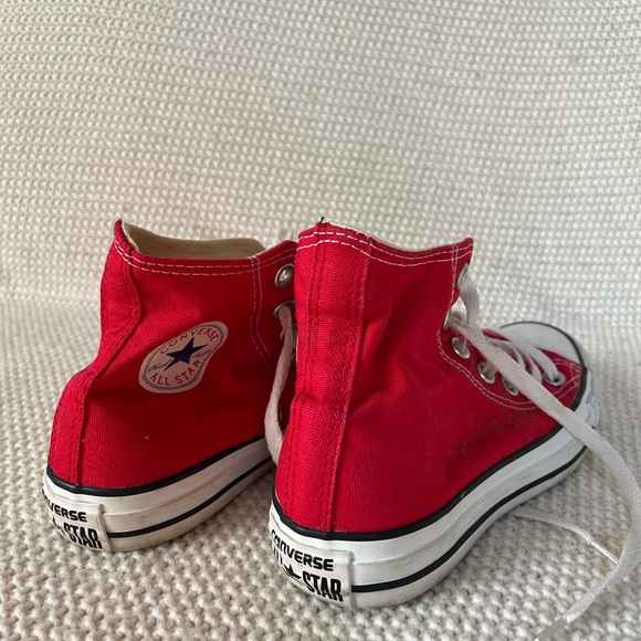 Red High-Top Converse - Picture 2 of 4